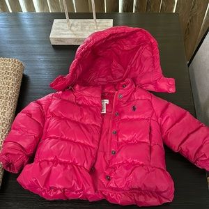Polo Ralph Lauren baby girl coat and hat
